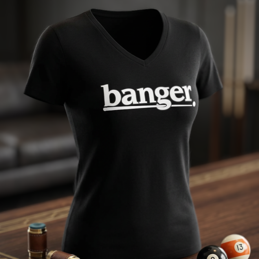 Women’s Banger. v-neck tee