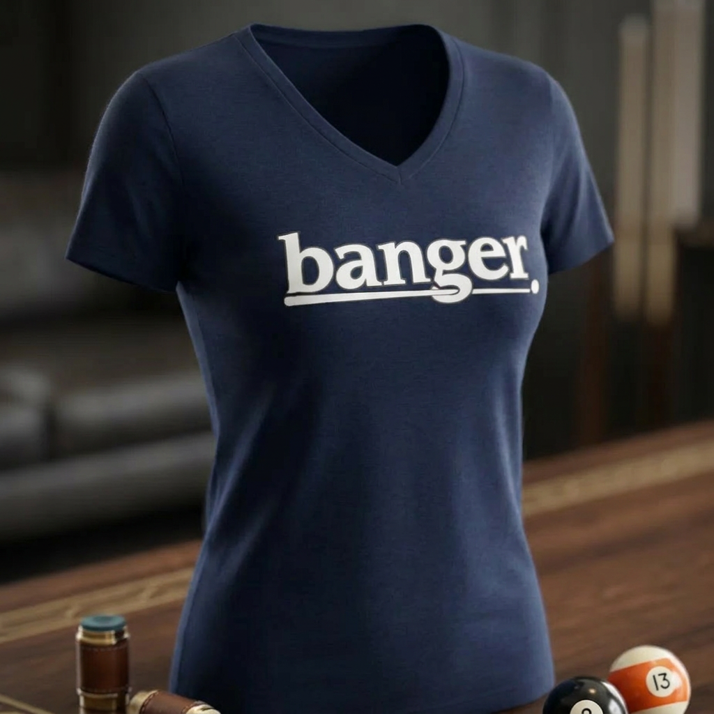 Women’s Banger. v-neck tee
